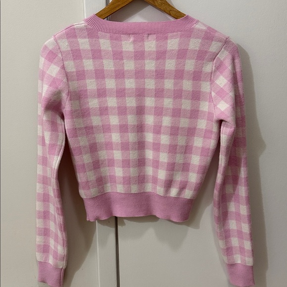 Pink and White Soft Girl Cardigan - Picture 5 of 5